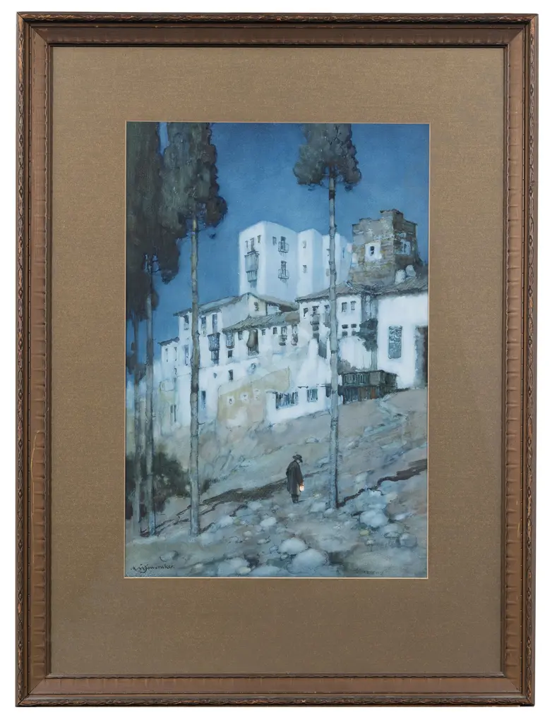 Arthur Moulton Foweraker - Granaoa by Moonlight Image 1++