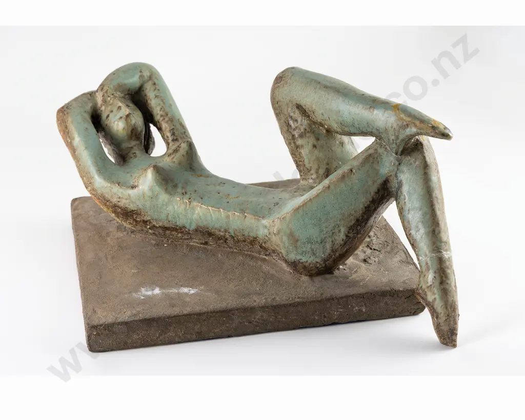 Muriel Moody Ceramic Reclining Nude on Base Image 1++