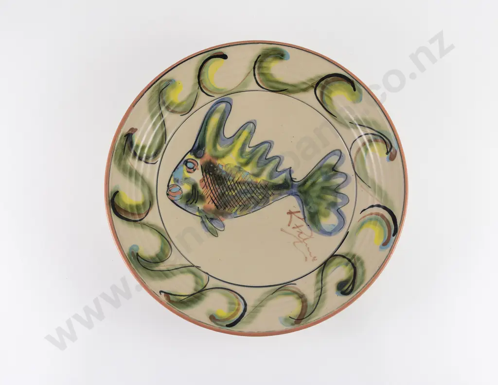 Ross Palmer Polychrome Glazed Table Bowl Image 1++
