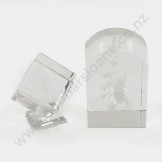 Two Prismatic  Paper Weights