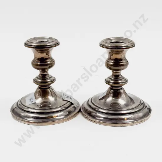 Pair of Weighted Gorhman S/S Candlesticks