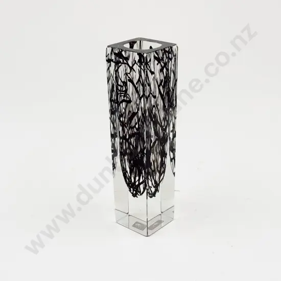 Sommerso Murano Glass Vase
