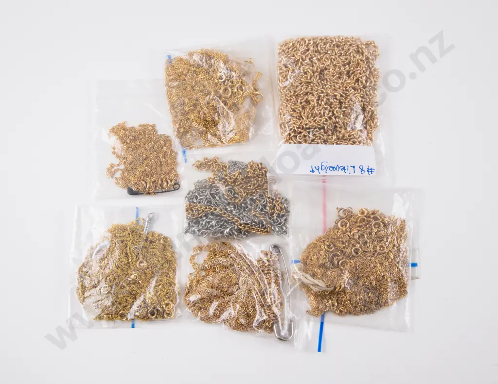 Vintage Retail Stock Qty of Gold Plated Neck Chains approx 300gms Image 1++