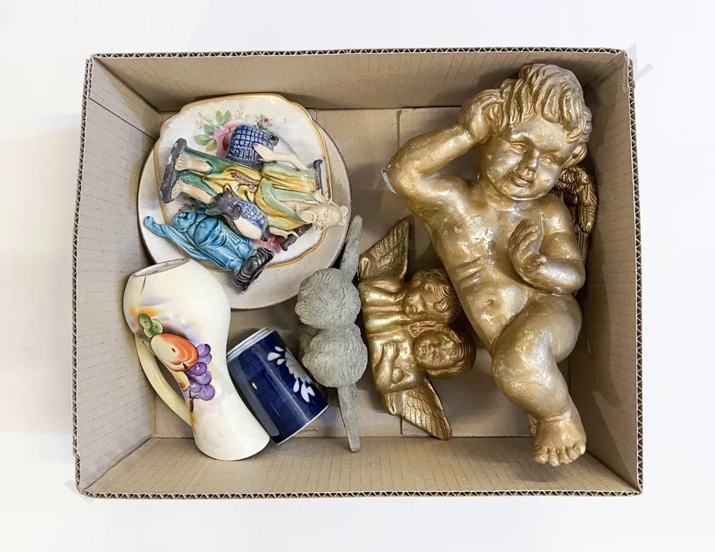 Qty of Assorted Including Decorative Cherub Ornaments Image 1++