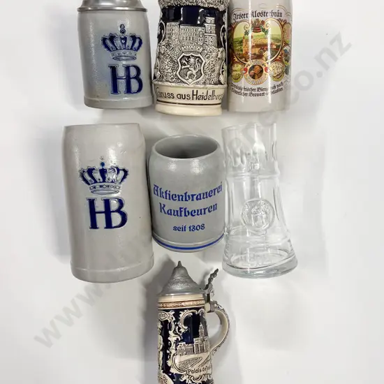 Qty of Assorted Tankards and Steins