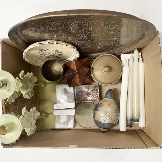 Box Quantity Assorted Decorative Homewares incl Bookends