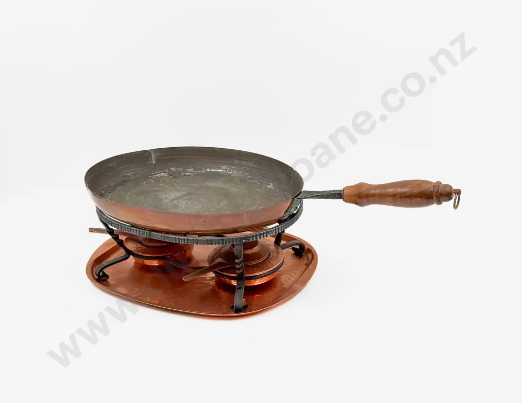 Copper Swiss Made Crepe Suzette Pan & Cooker Image 1++