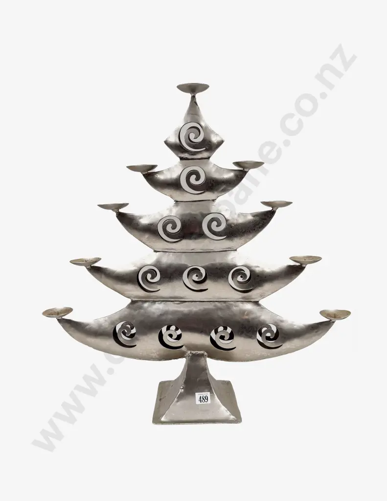 Decorative Metal Christmas Tree Candle Holder Image 1++