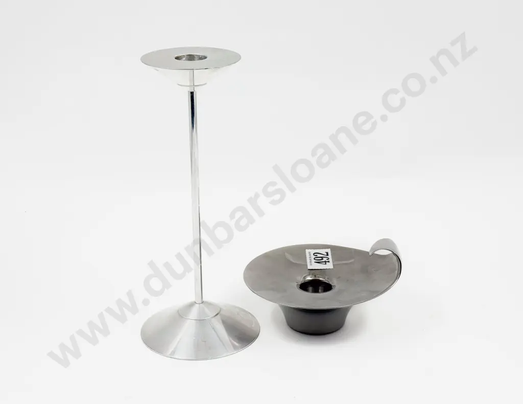 George Jensen Candle Holder together with Royal Copenhagen Candle Holder Image 1++
