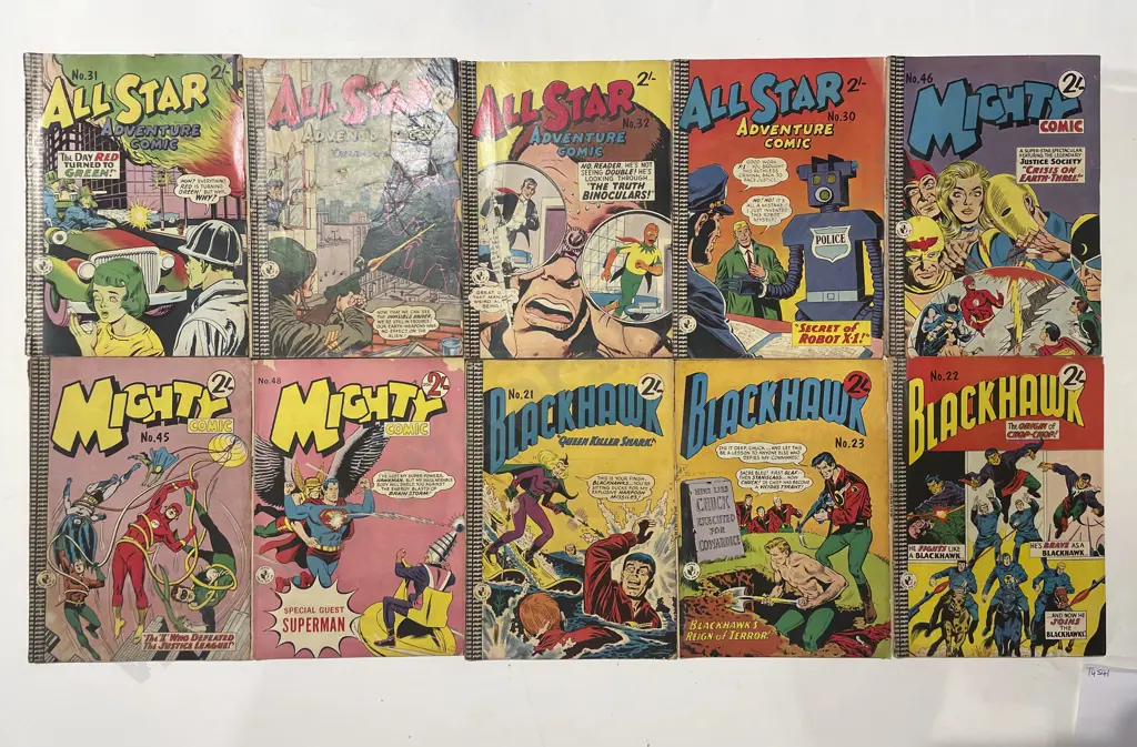 Quantity of Assorted Vintage Comics Including All Star & Mighty Etc Image 1++