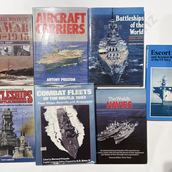 Quantity of Assorted Naval & Other Military Reference Volumes