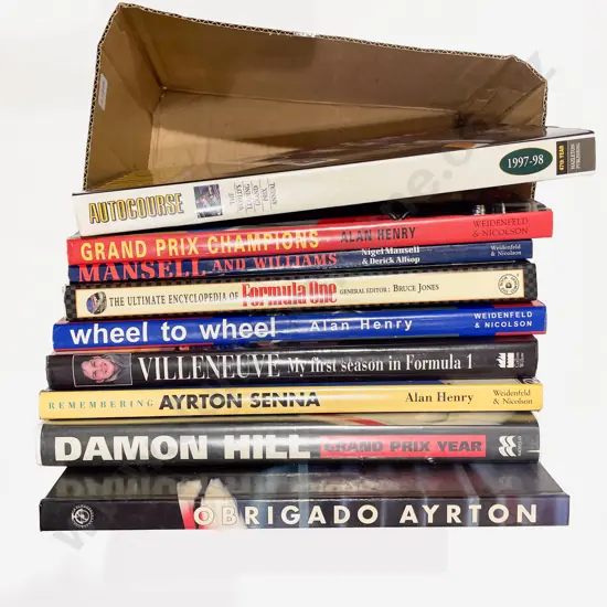 Quantity of Assorted Formula 1 & Grand Prix Reference Books