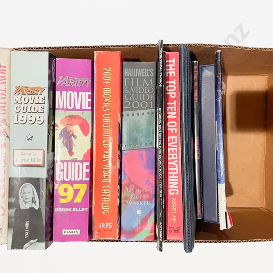 Box of Assorted Film Reference Volumes