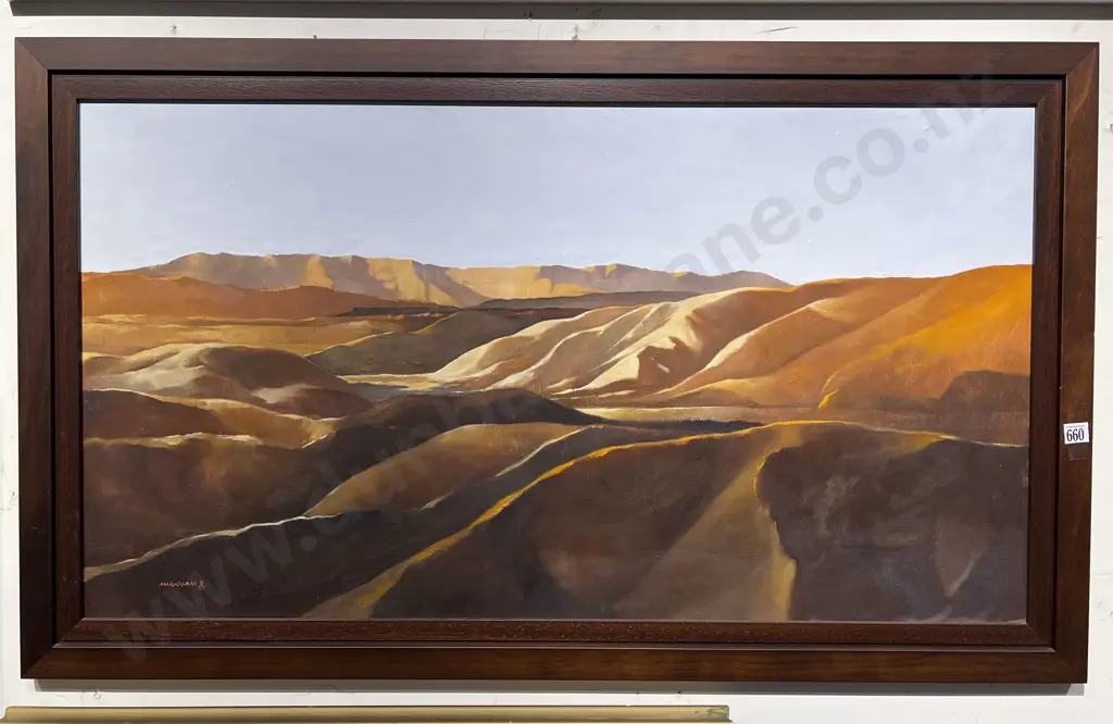 Philip Markham - Sunrise Central Otago - Oil on Board Image 1++