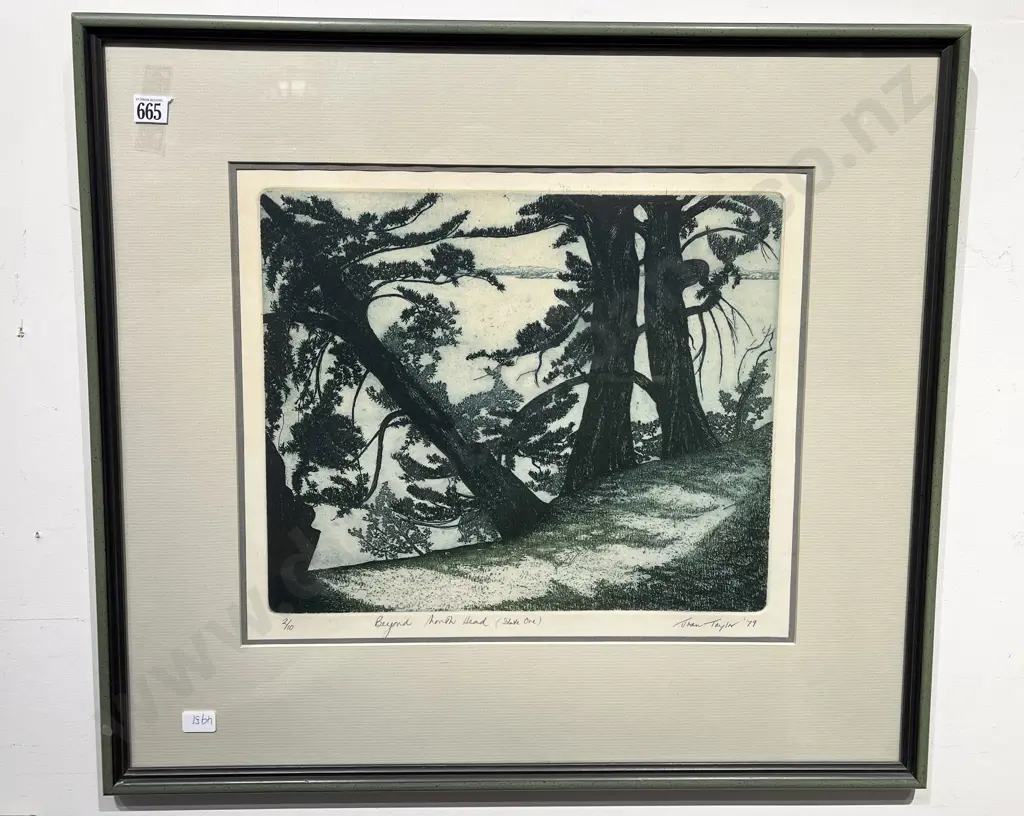 Joan Taylor - Beyond North Head - Ltd Ed Etching Image 1++