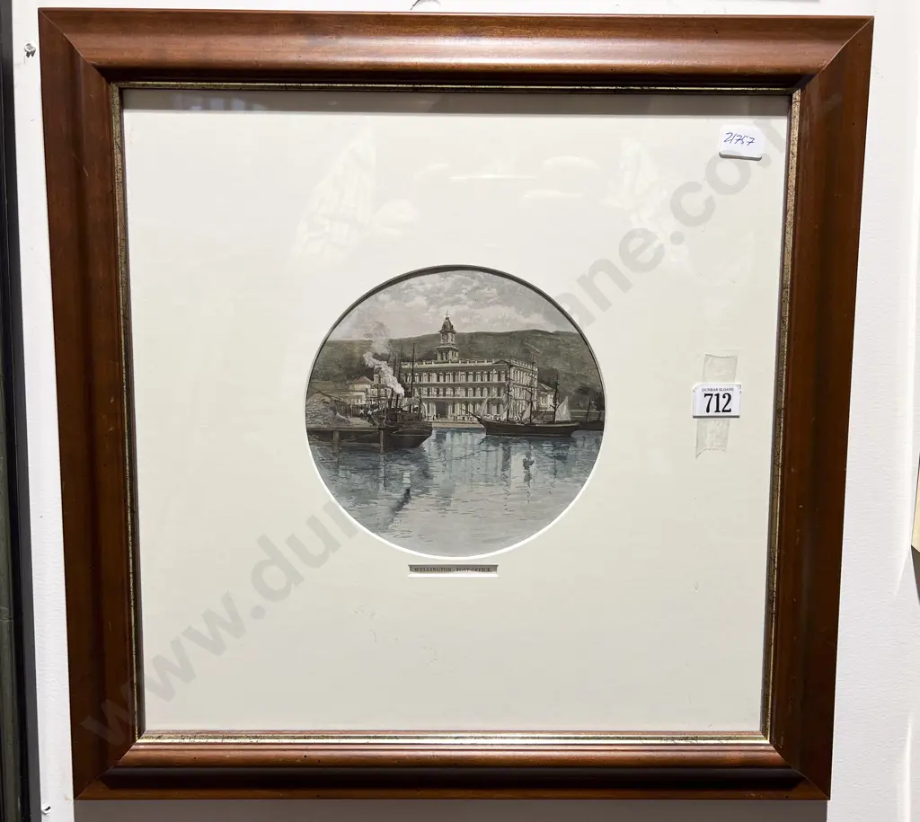 Unknown Artist - "Wellington Post Office" - Engraving Image 1++