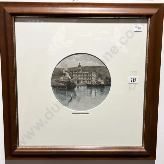 Unknown Artist - "Wellington Post Office" - Engraving