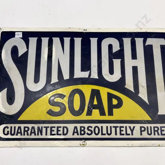 Enamel Advertising Sign - Sunlight Soap