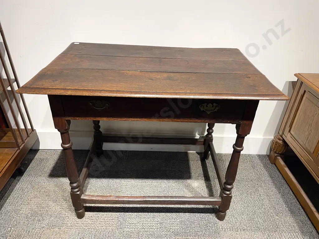 Victorian Mahogany Georgian Style Single Drawer Side Table Image 1++