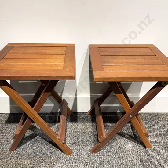 Pair of Folding Picnic Tables