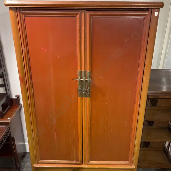 Chinese Lacquered Wardrobe