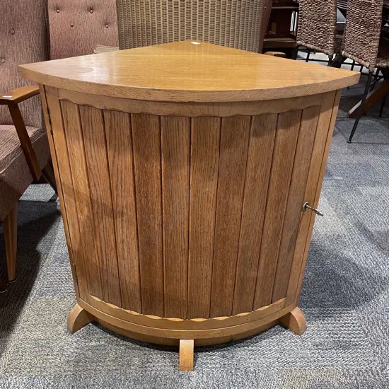 Oak Corner Cabinet