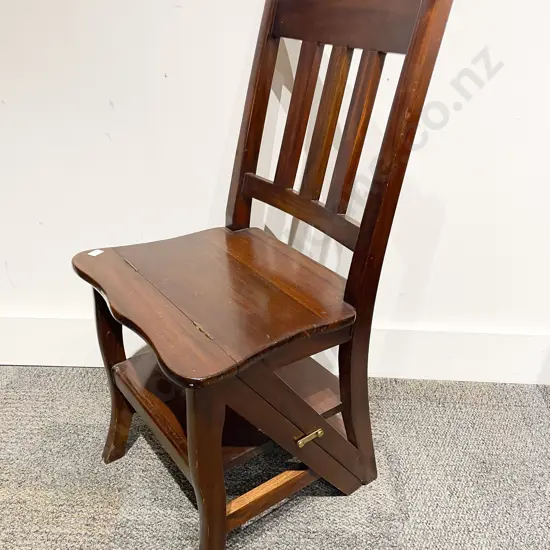 Teak Kitchen Chair/Step Ladder