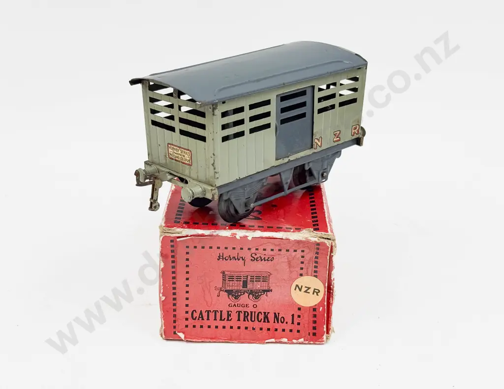 Part Boxed Hornby Series Cattle Truck No1 NZR Image 1++