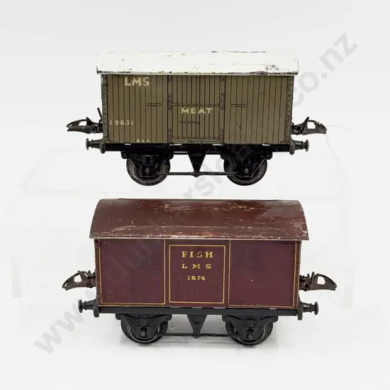 Hornby Series LMS Fish and Meat No1 Goods Vans