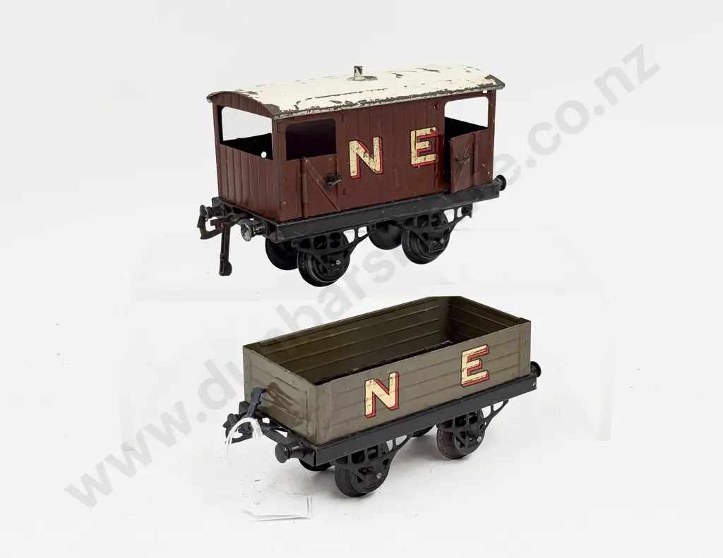 Hornby Series NE No1 Brake Van and Open Wagon Image 1++