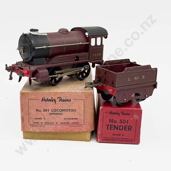 Hornby Boxed No501 Locomotive and Tender 5600 LMS