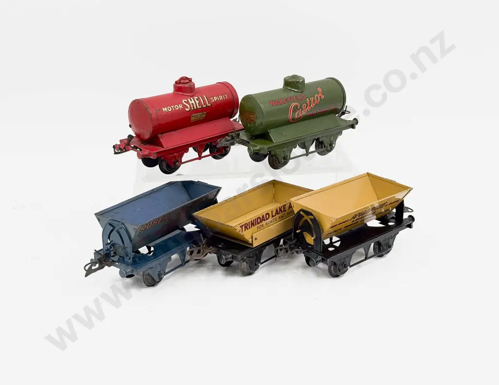 Hornby Trains and Series Two Tank Wagons and Three Tipping Wagons Image 1++