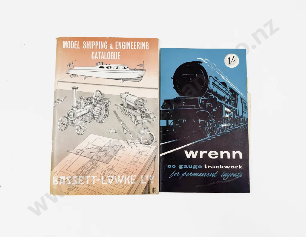C1954 Bassett-Lowke Model Shipping & Engineering Catalogue with 1959 Wrenn Catalogue Image 1++