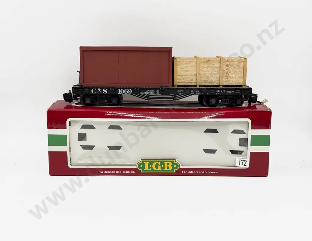 LGB Gauge 1/G Scale 42690 Colorado and Southern Flat Car with Electric Modification Image 1++