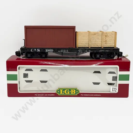 LGB Gauge 1/G Scale 42690 Colorado and Southern Flat Car with Electric Modification