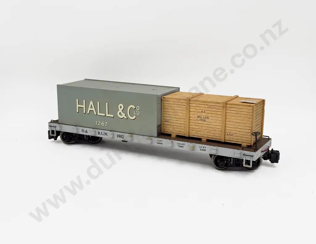 LGB Gauge 1/G Scale D&RGW Stake Flat Car with Electric Modification Image 1++