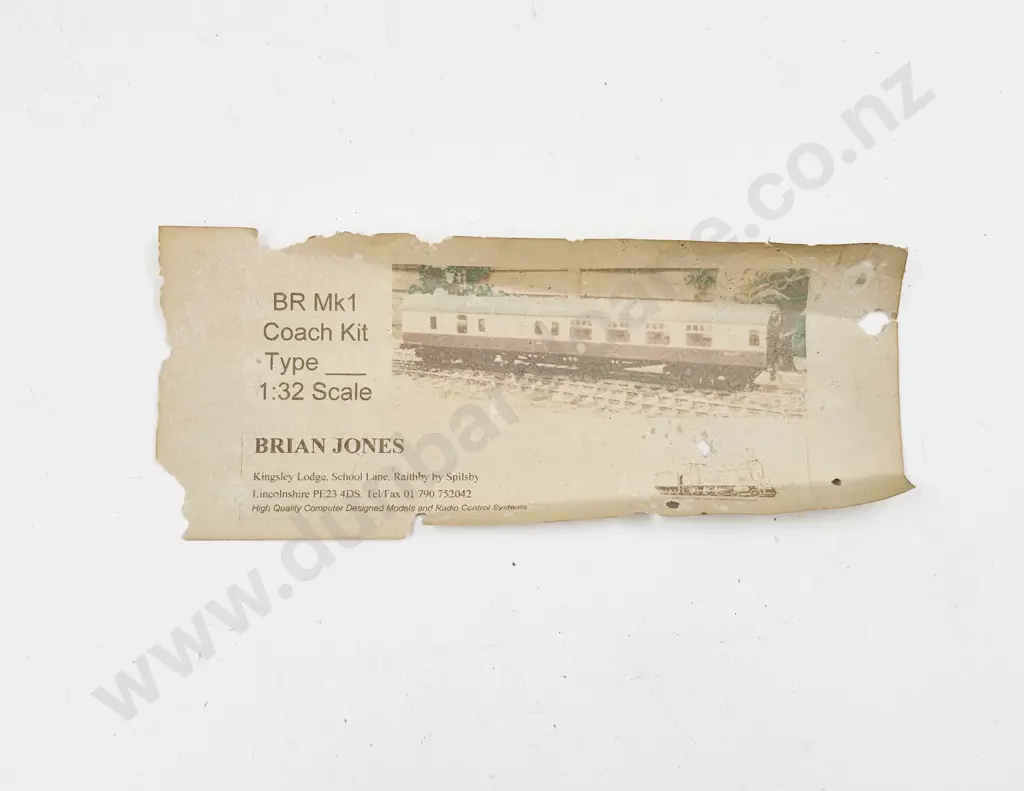 Brian Jones Lincolnshire BR Mk1Uncompleted Coach Kit 1:32 scale Image 1++