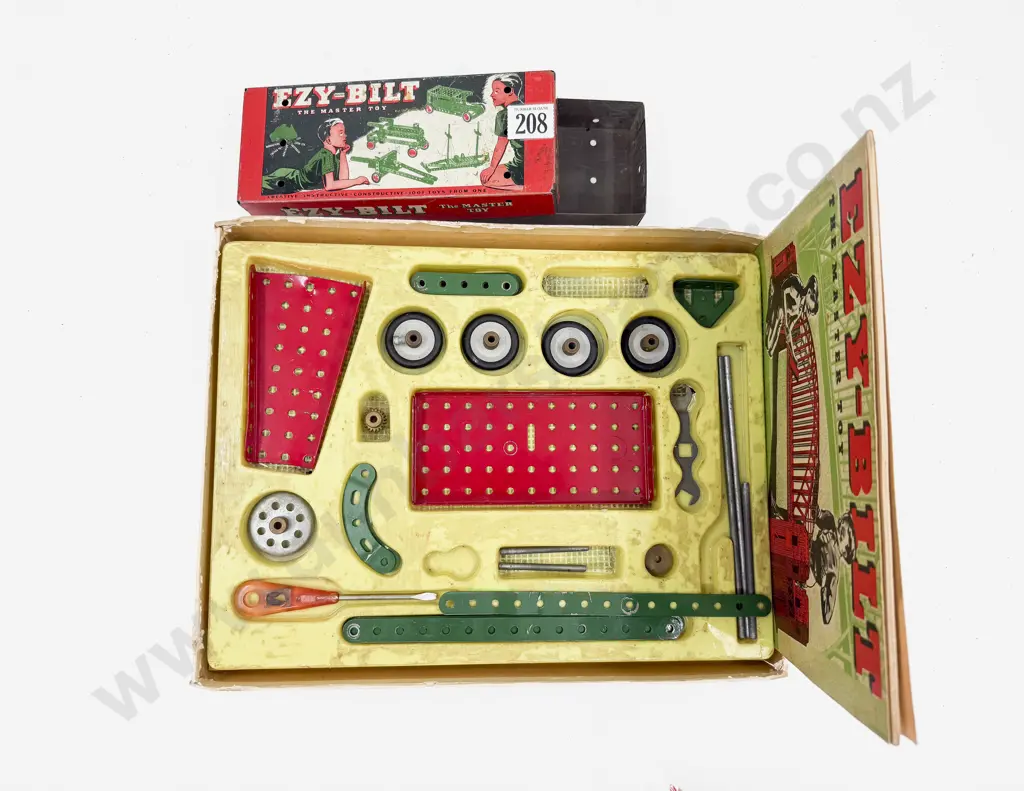 C1960 Ezy-Bilt Set No5 in Fitted Card Box with Booklet Set 1 to 5 and NoO Tin Box Image 1++