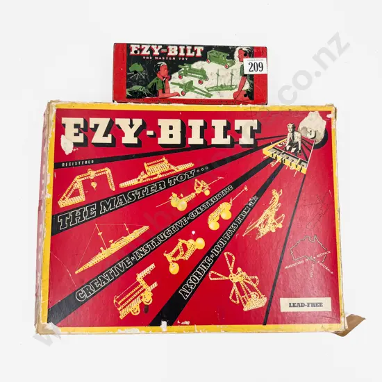 C1960 Ezy-Bilt Set No5 in Card Box with Booklet Set 1 to 5 and NoO Tin Box