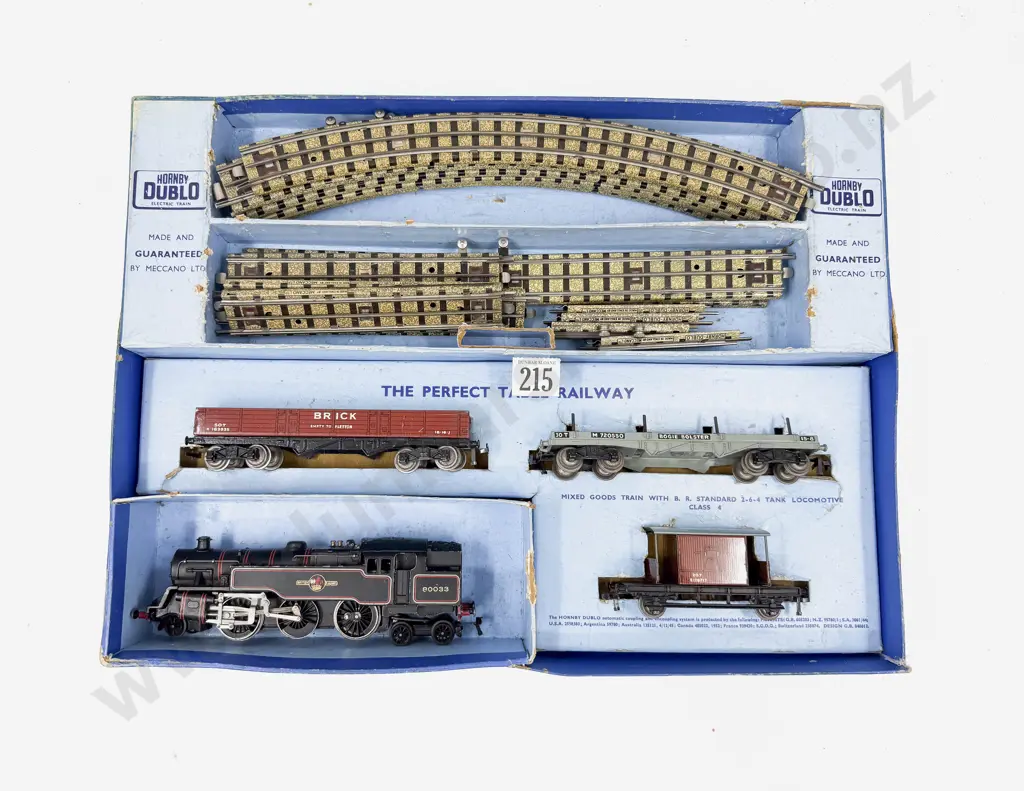 Hornby Dublo Boxed EDG18 2-6-4 Tank Goods Train BR Image 1++