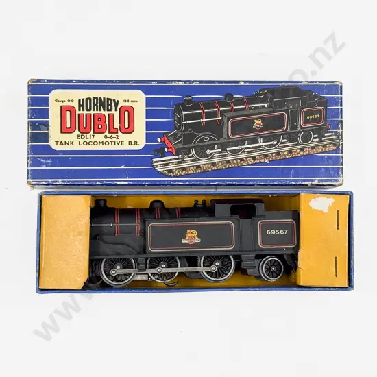 Hornby Dublo Boxed EDL17 0-6-2 Tank Locomotive BR 3-rail