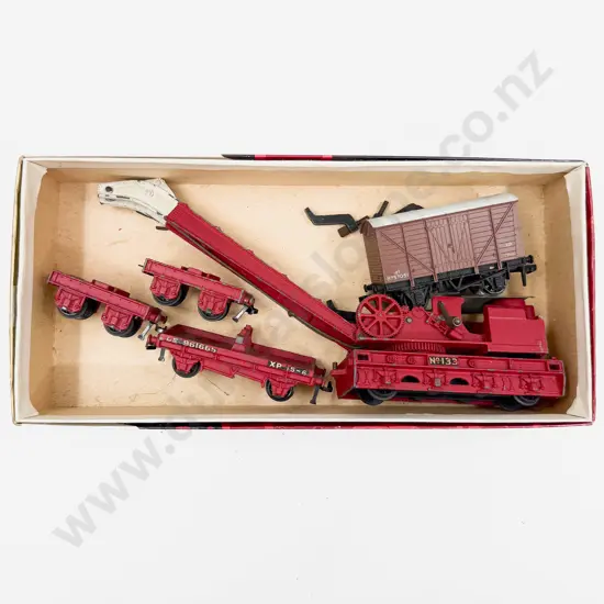 Hornby Dublo Unboxed 4620 Breakdown Crane Complete with 12T Goods Van