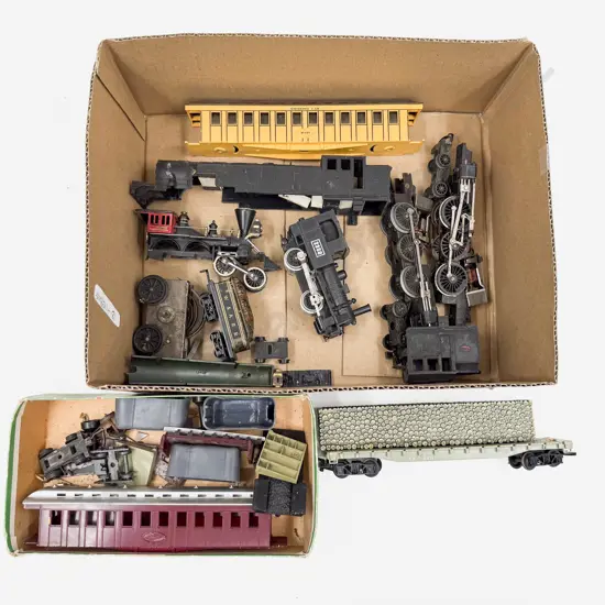 Two Triang R56 4-6-4 Tank Loco Engines only with Parts and Wagon Parts