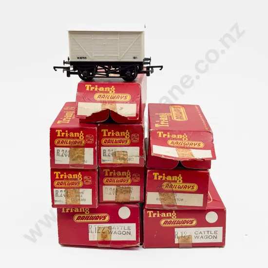 Triang Railways Boxed Nine Rolling Stock Wagons