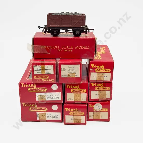 Triang Railways Boxed Ten Rolling Stock Wagons