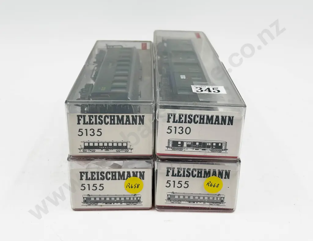 Fleischmann HO Gauge As New SBB CFF Four Passenger Coaches Image 1++