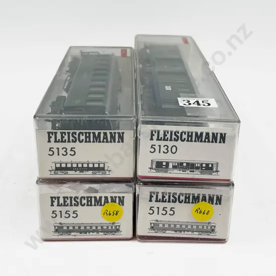 Fleischmann HO Gauge As New SBB CFF Four Passenger Coaches