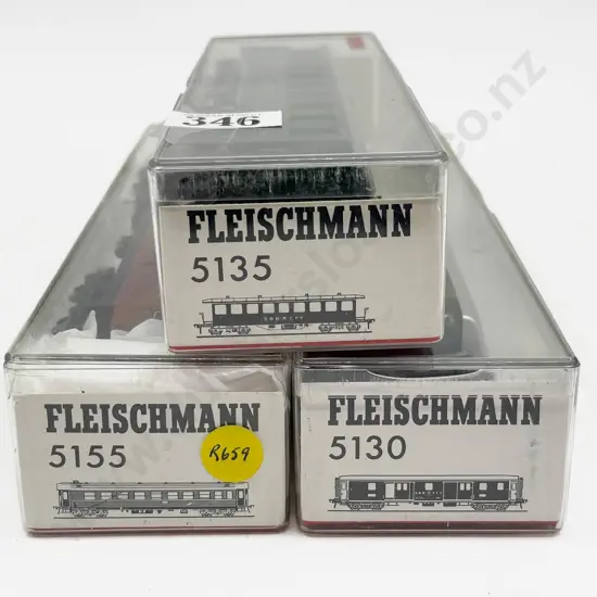 Fleischmann HO Gauge As New SBB CFF Three Passenger Coaches