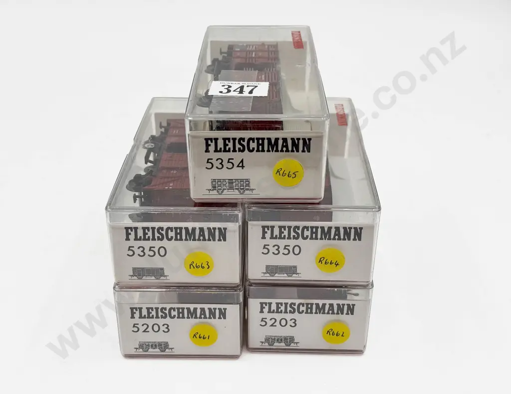 Fleischmann HO Gauge As New Five Rolling Stock Wagons Image 1++