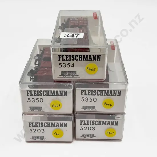 Fleischmann HO Gauge As New Five Rolling Stock Wagons